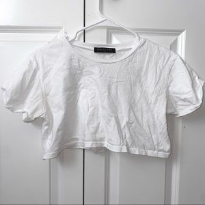 Whitefox white crop top t shirt size S